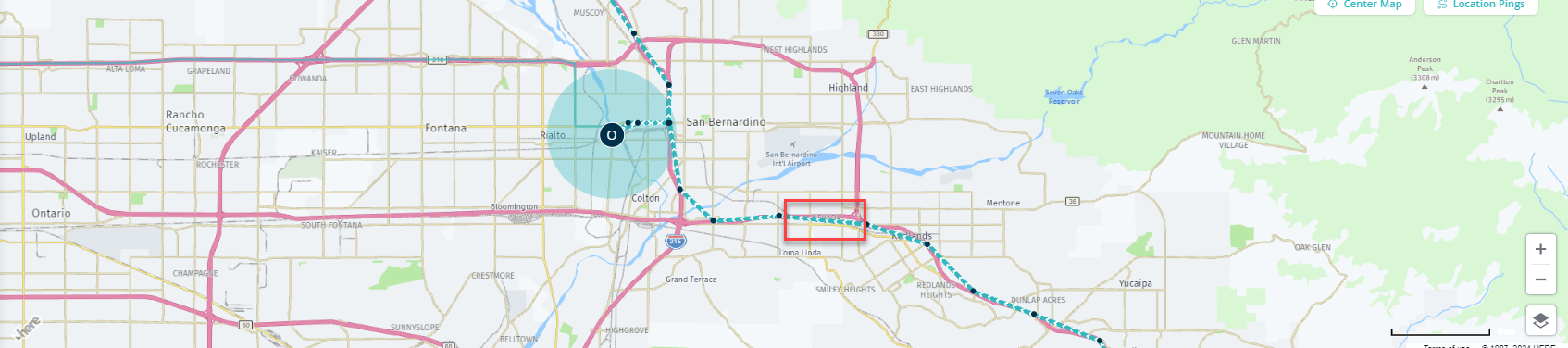 Truck movement direction detail